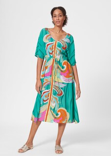 Sommerkleid mit platziertem Print thumbnail 1
