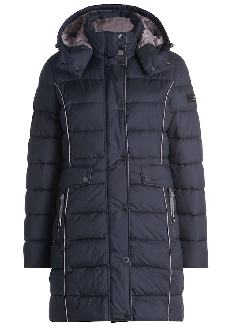 Steppmantel mit abnehmbarer Kapuze