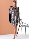 Kleid mit grafischem Dessin thumbnail 4