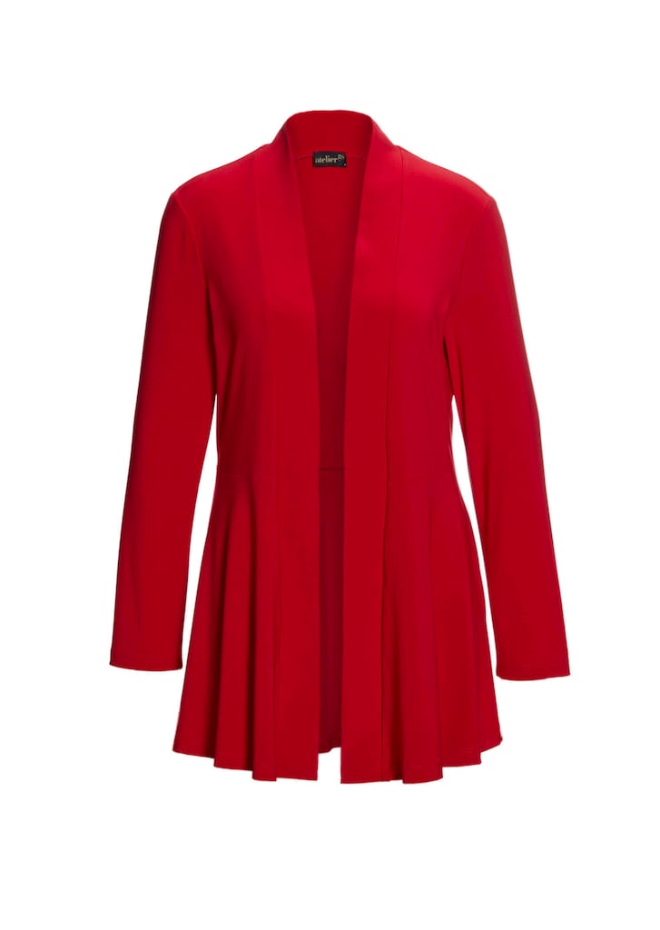 Weich fallende Jersey-Longjacke