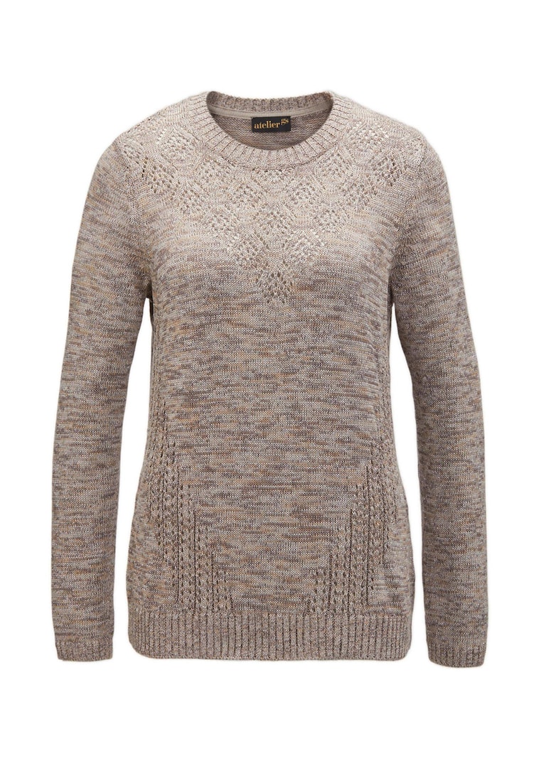 Pullover mit Glanzgarn
