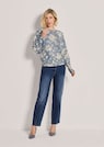 Kaschmirpullover mit Allover-Blütenprint thumbnail 2