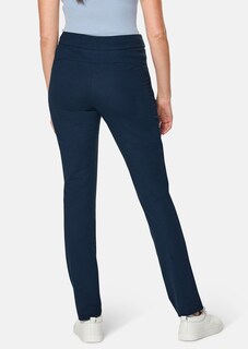 Slim-fit comfort trousers in lightweight textured fabric thumbnail 3