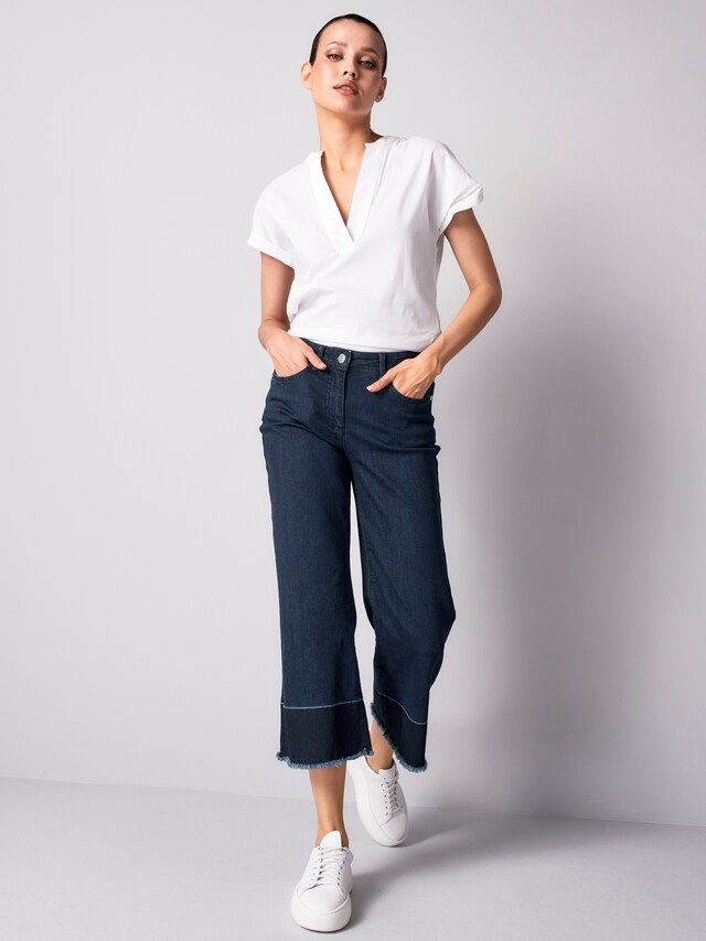 Jeans in Culotte-Passform 1