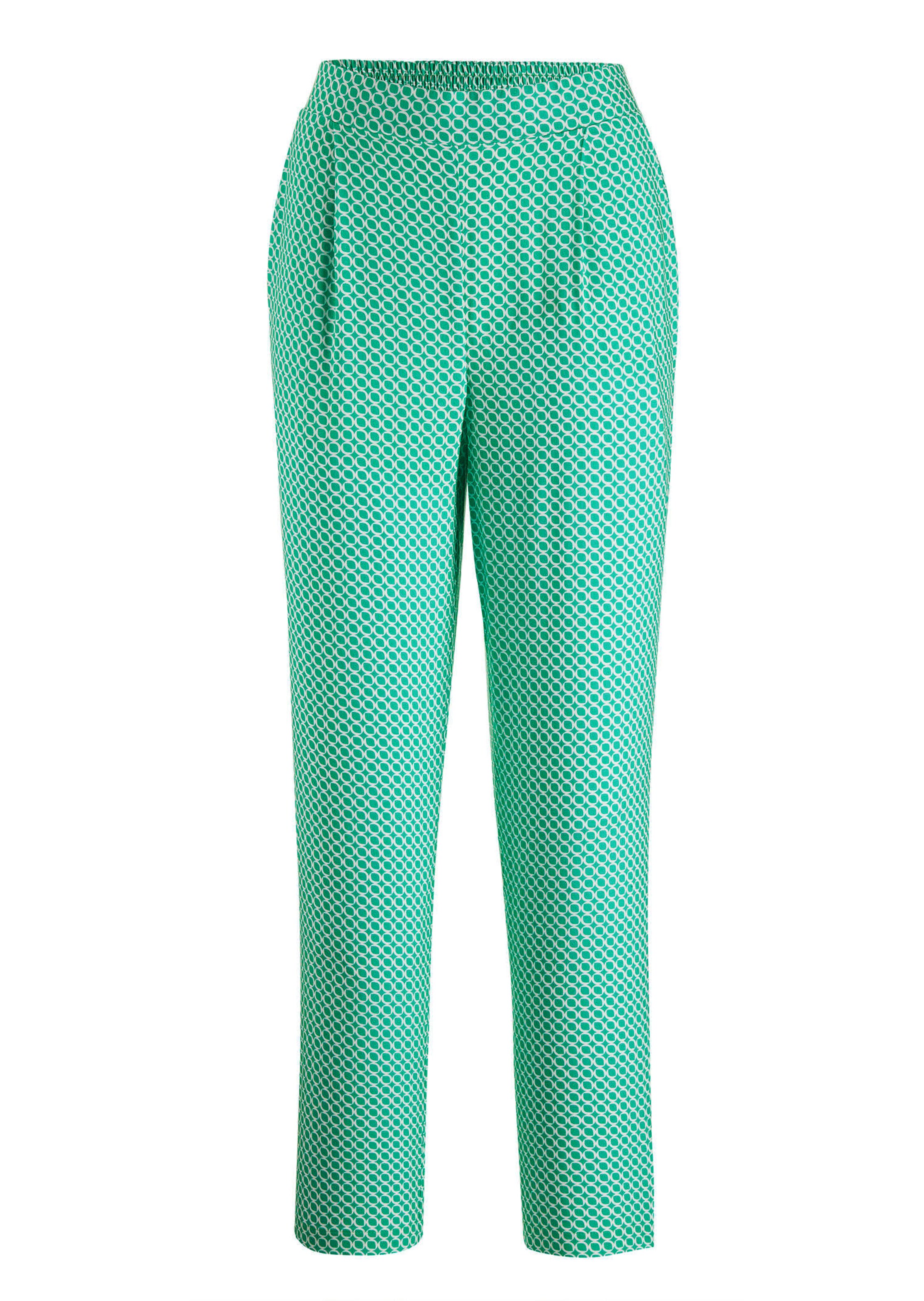 Gemusterte Schlupfhose SARA mit Minimalprint