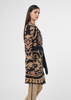 Strickjacke mit exklusivem Blumen-Jacquard thumbnail 4