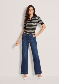 Bequeme Wide-Leg-Jeans aus Powerstretch thumbnail 2