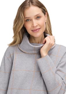 Rollkragenpullover mit Karomuster thumbnail 4