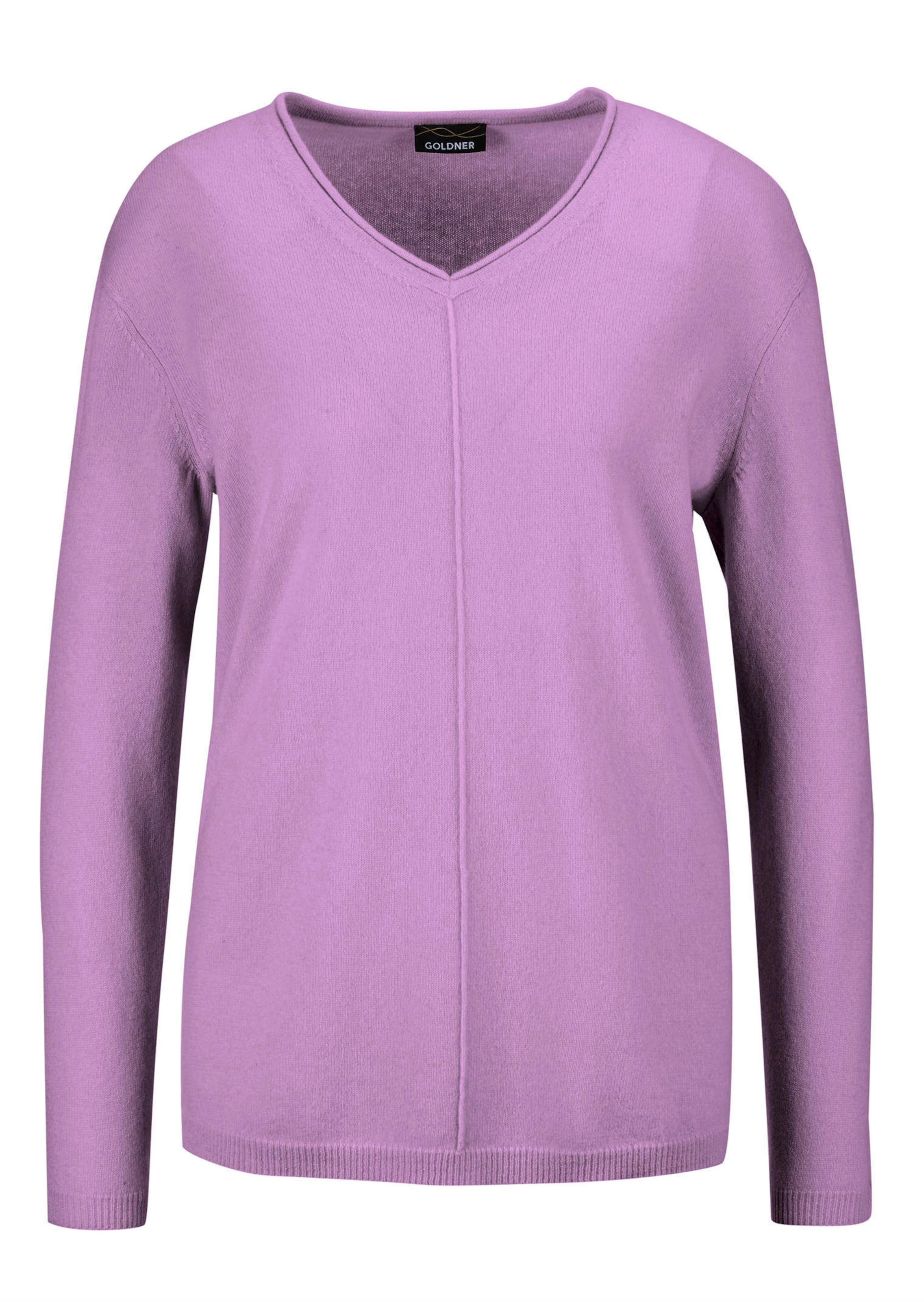 Kaschmirpullover mit V-Ausschnitt