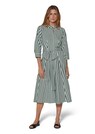 Striped shirt dress with tie sash thumbnail 2