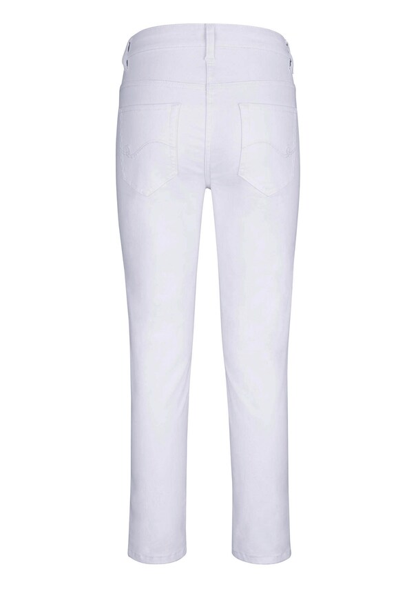 Hose mit silberfarbenen Druckknöpfen am Bein zum öffnen 3