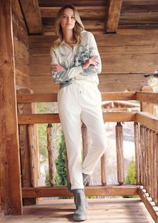 Jogging trousers with elasticated waistband thumbnail 7