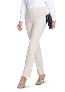 Pantalon LOUISA à taille élastique en coton satiné thumbnail 7