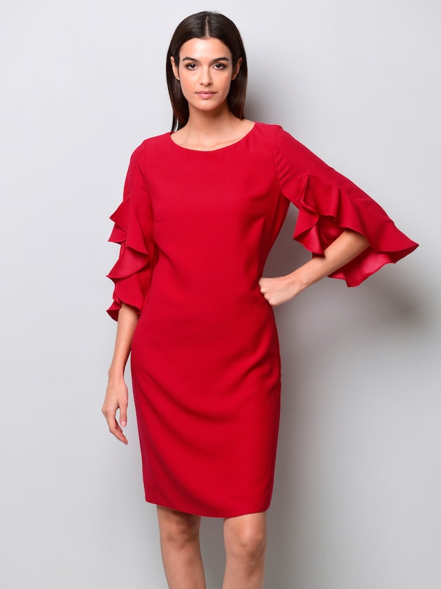 Kleid mit Volants am Ärmel