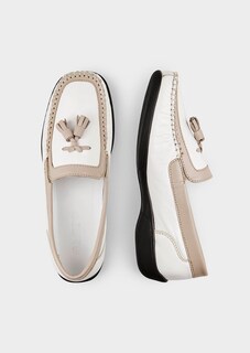 Leder-Mokassins mit Quaste thumbnail 2