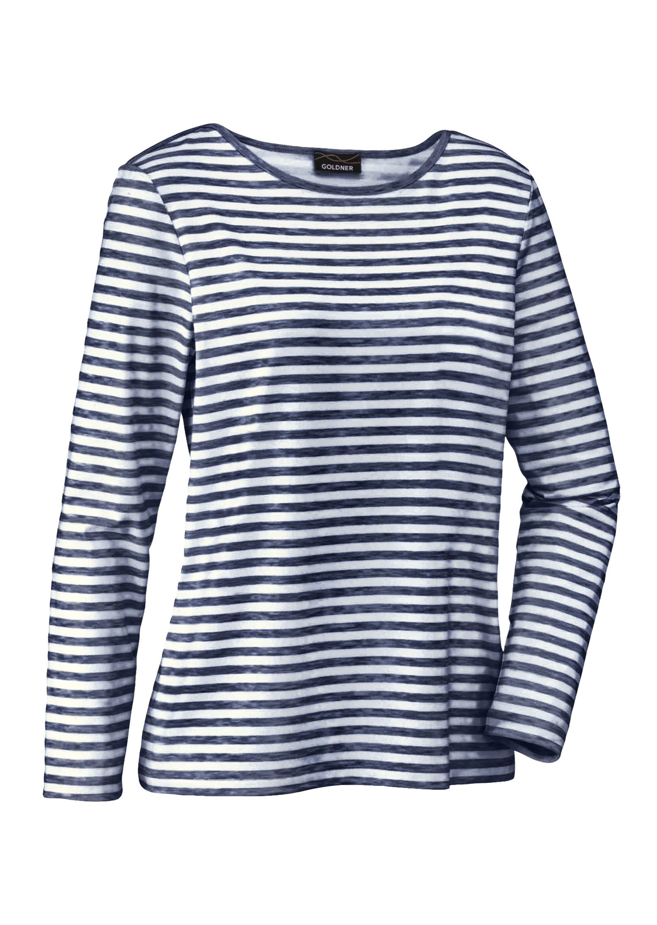 T-shirt - marine / crème / rayé - Gr. 48 de Goldner Fashion