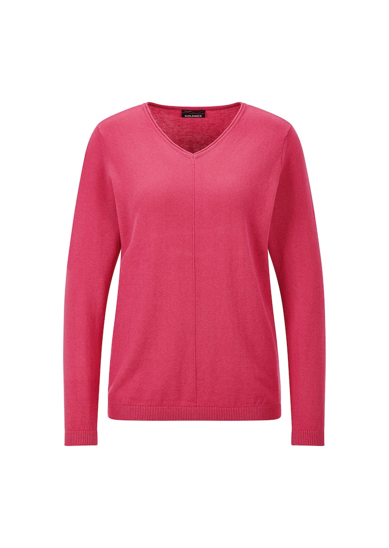 Pullover mit V-Ausschnitt aus COTTAMIRA