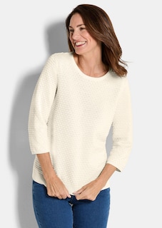 Pull en tricot avec motif à pois thumbnail 1