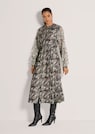 Kleid mit Schlangen-Print und Spitzen-Ärmeln thumbnail 2