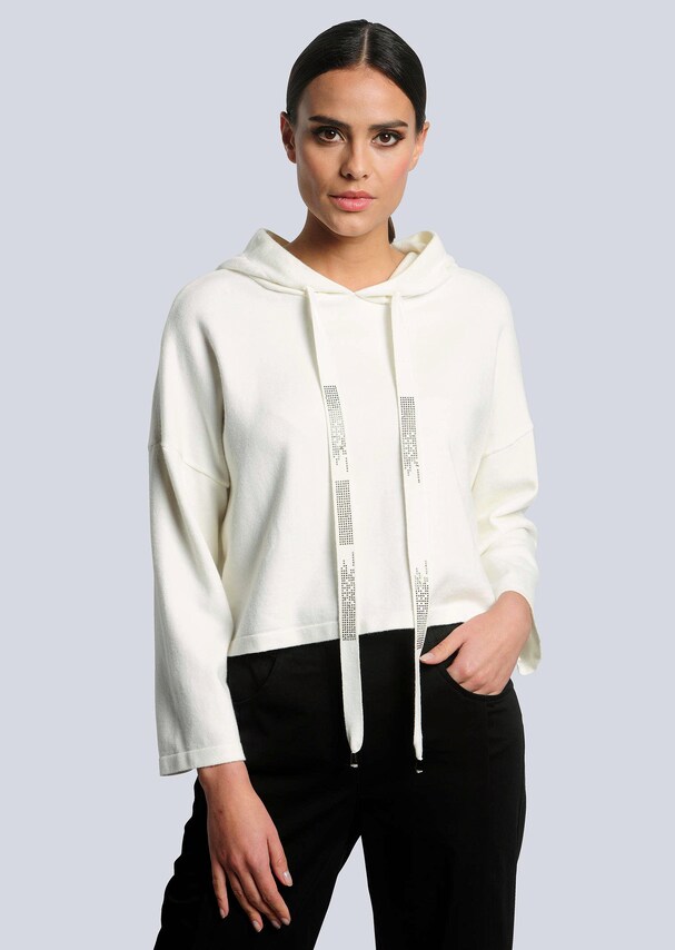 Strickpullover mit Kapuze 3