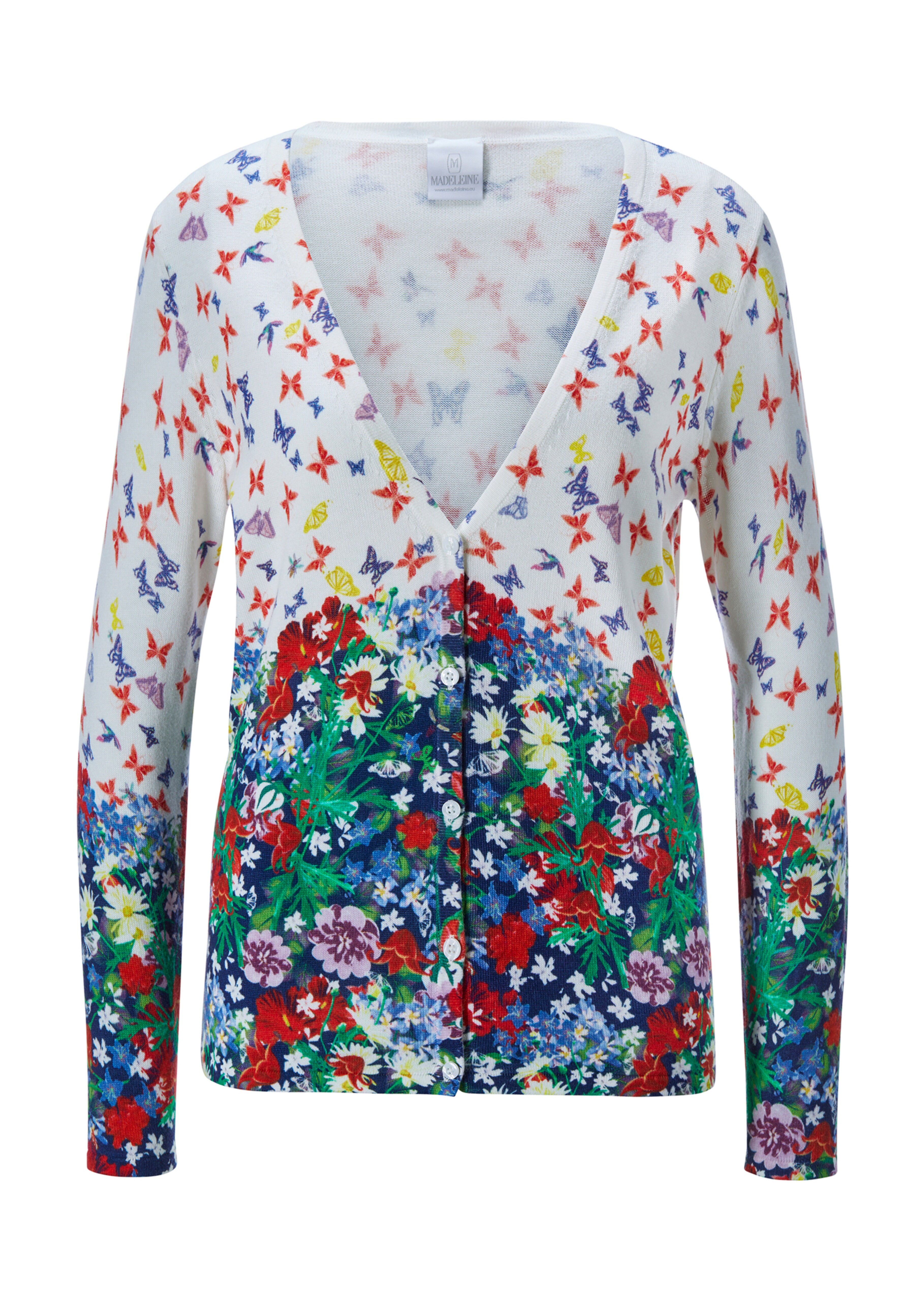 Open-front waterfall collar cardigan