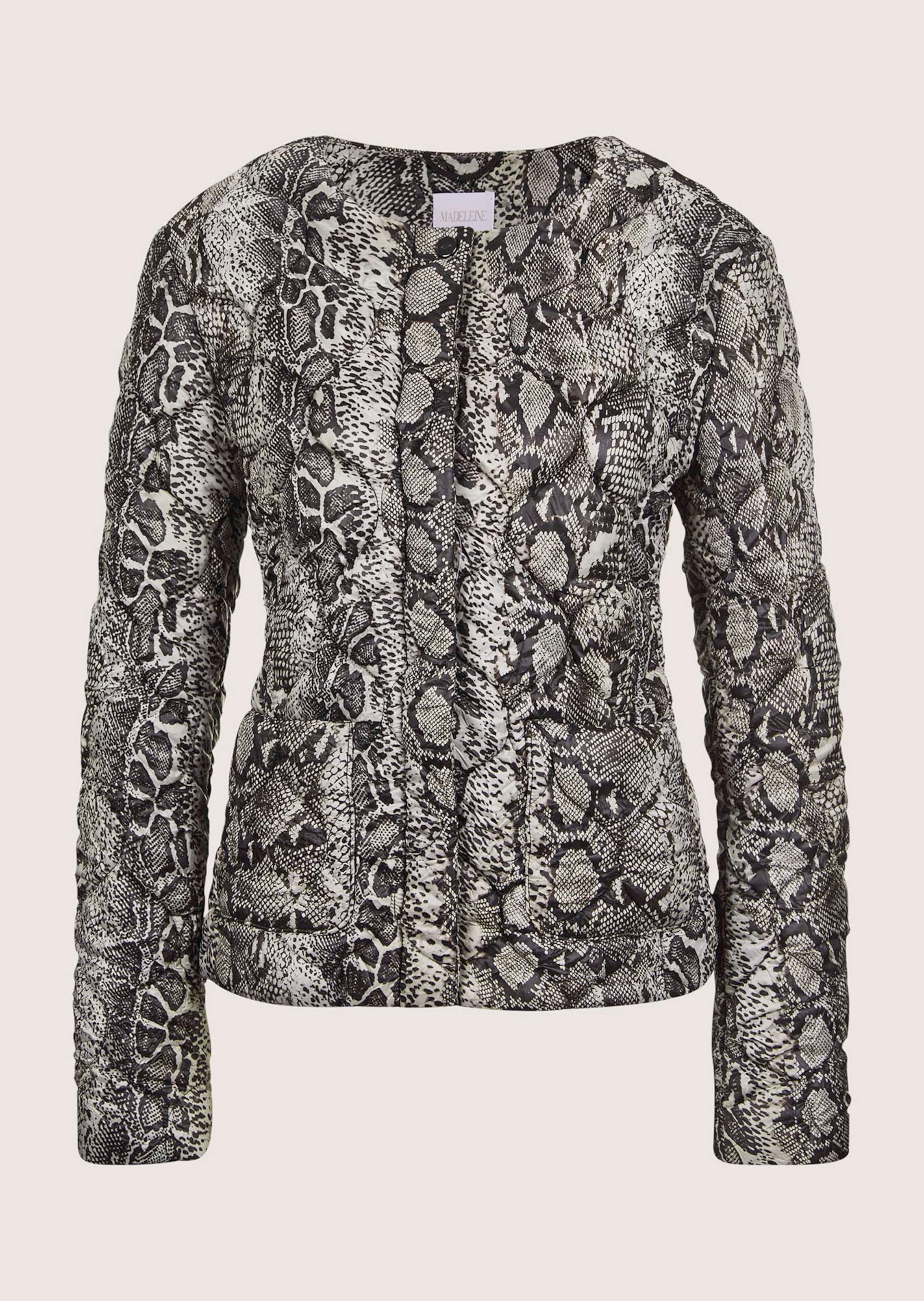 Steppjacke mit Unikat-Print