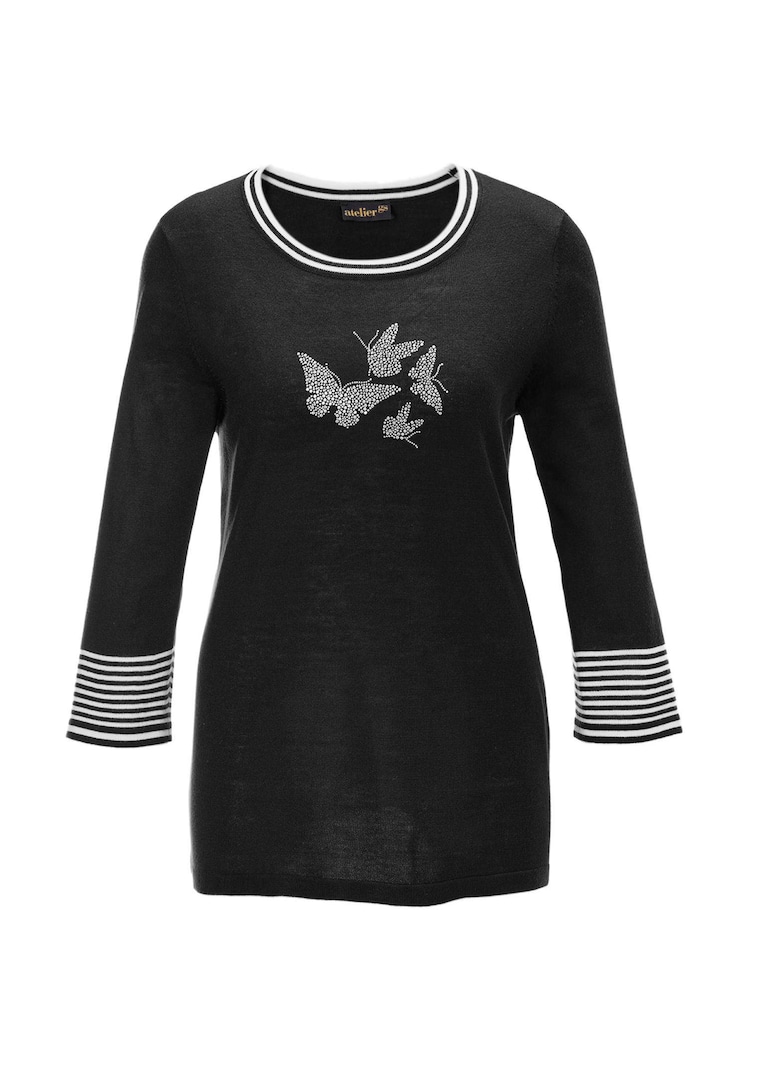 Pull à motif féminin