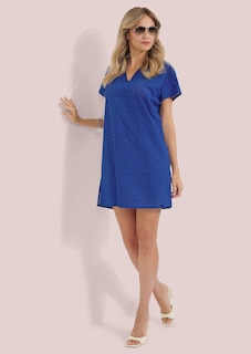 Robe de loisirs en pur coton avec broderie ajourée thumbnail 3