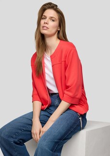 Verkürzte Jerseyjacke mit Glitzerdetail thumbnail 7