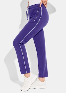 Freizeithose mit Glanzstreifen thumbnail 3