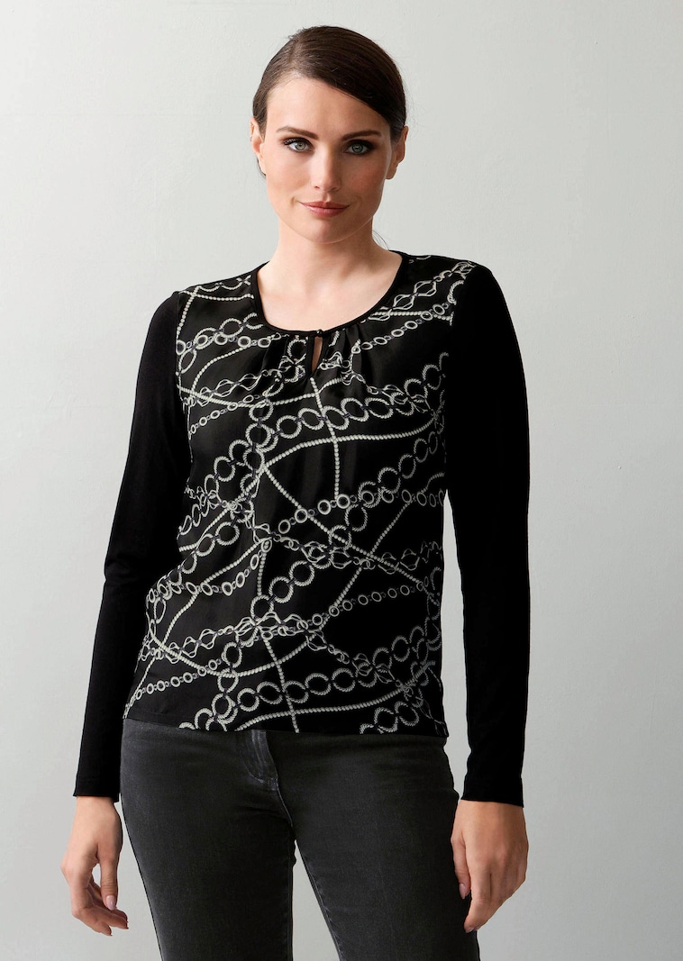 Blusenshirt mit Kettendruck