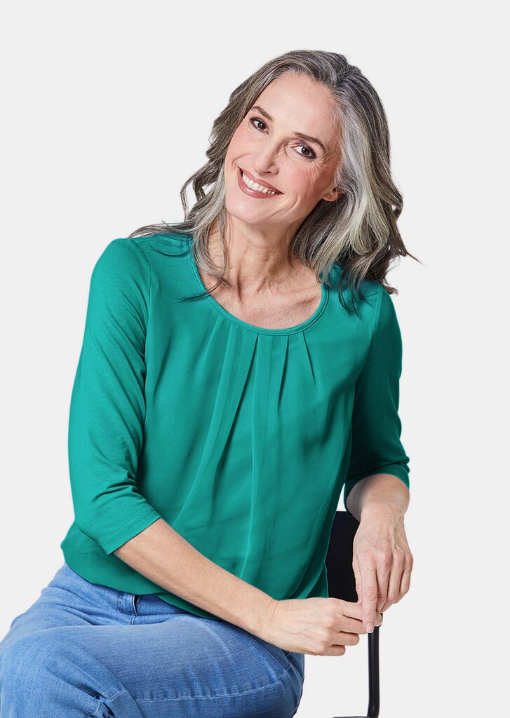 Gepflegtes Shirt in eleganter Blusen-Optik