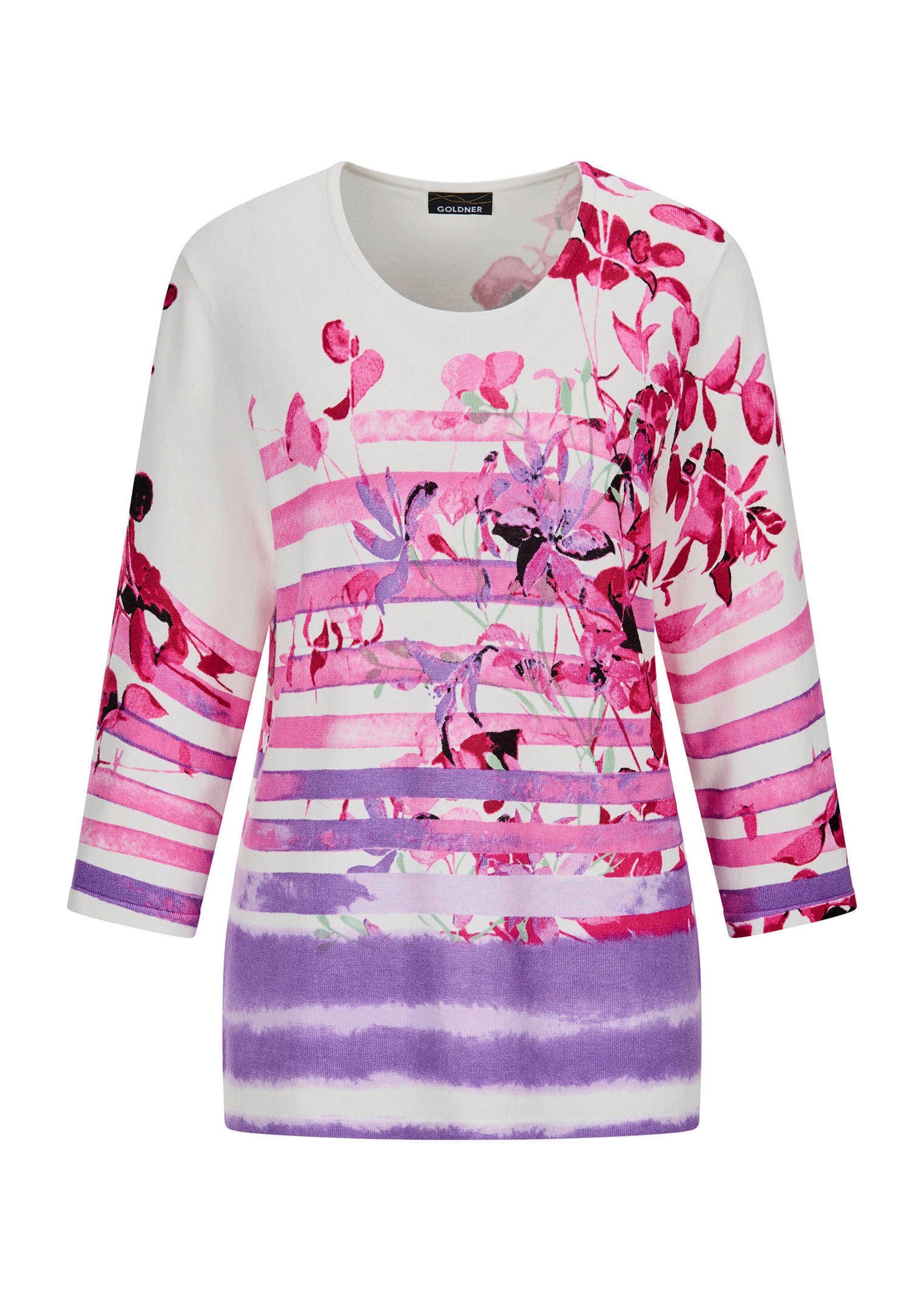 Pflegeleichter Pullover mit U-Boot-Ausschnitt