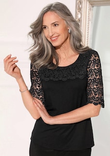 Shirt mit effektvoller Spitze thumbnail 7