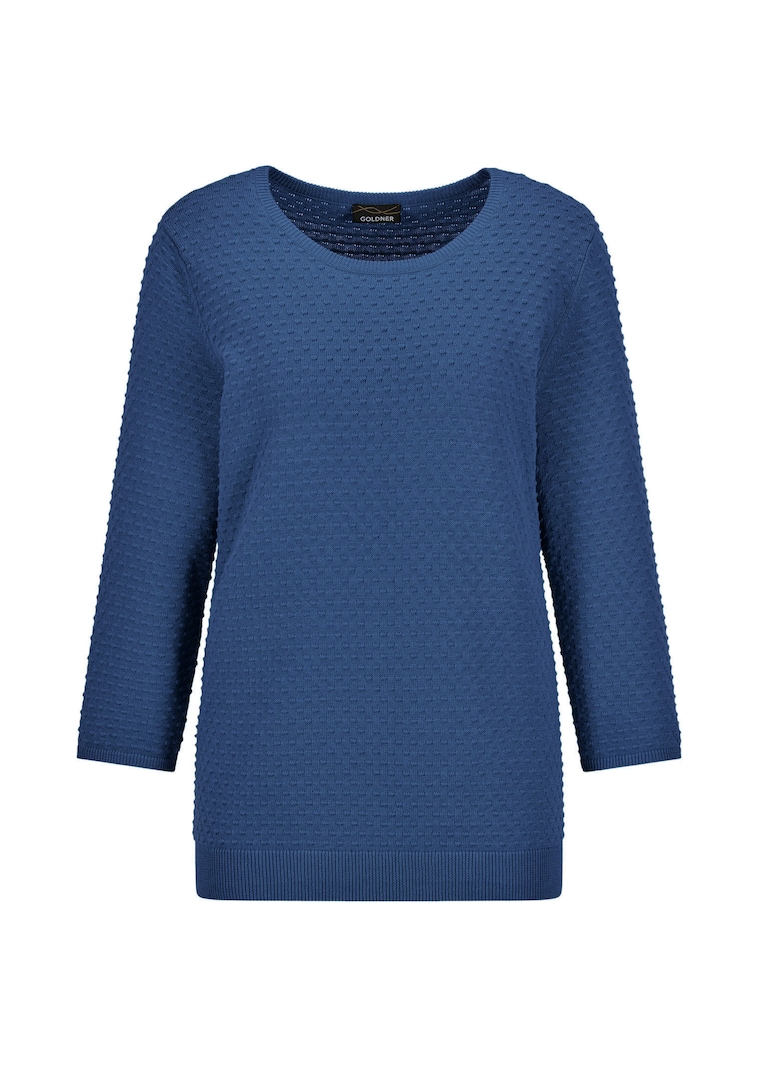 Strickpullover mit Pünktchenmuster