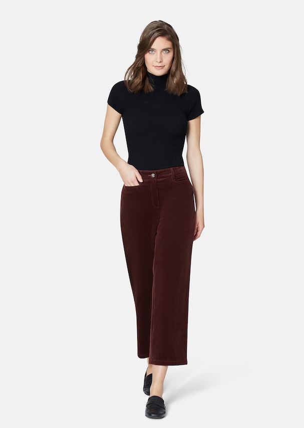Culottes made from velvety soft fine corduroy 1