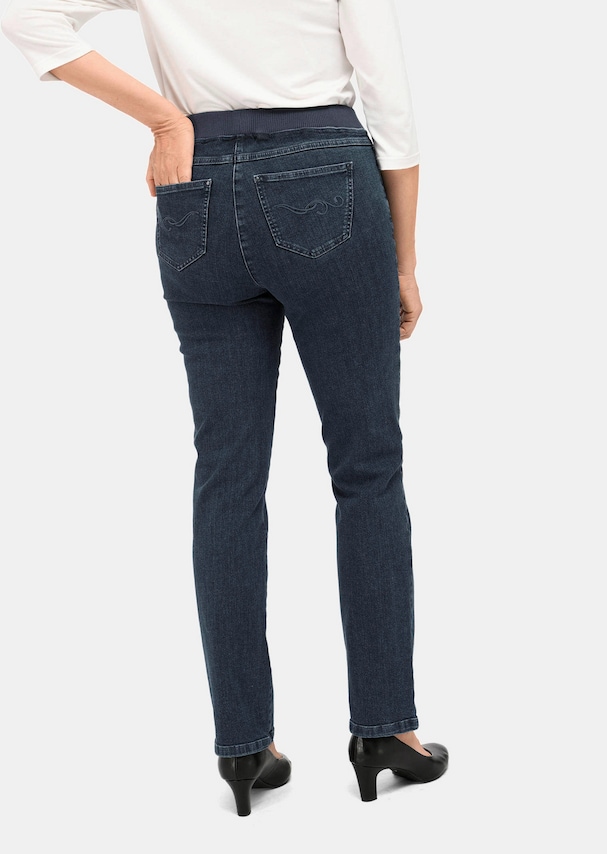 Jeans LOUISA met elastische jersey tailleband 2