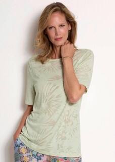 Ausbrenner-Shirt mit U-Boot-Ausschnitt thumbnail 7