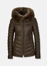 Leder-Steppjacke mit Lammfellbesatz thumbnail 6