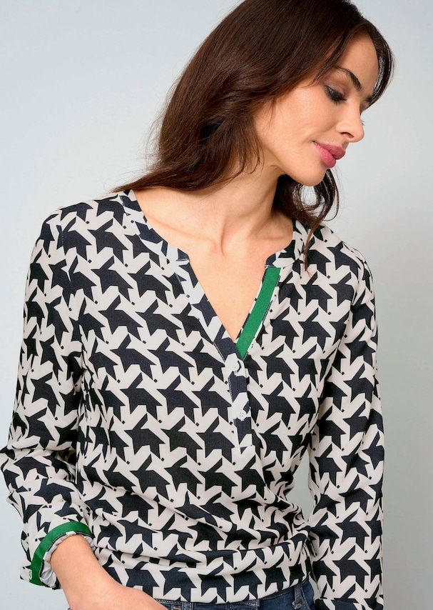Bluse mit V-Ausschnitt 4