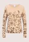 Pull en cachemire avec imprimé floral thumbnail 6