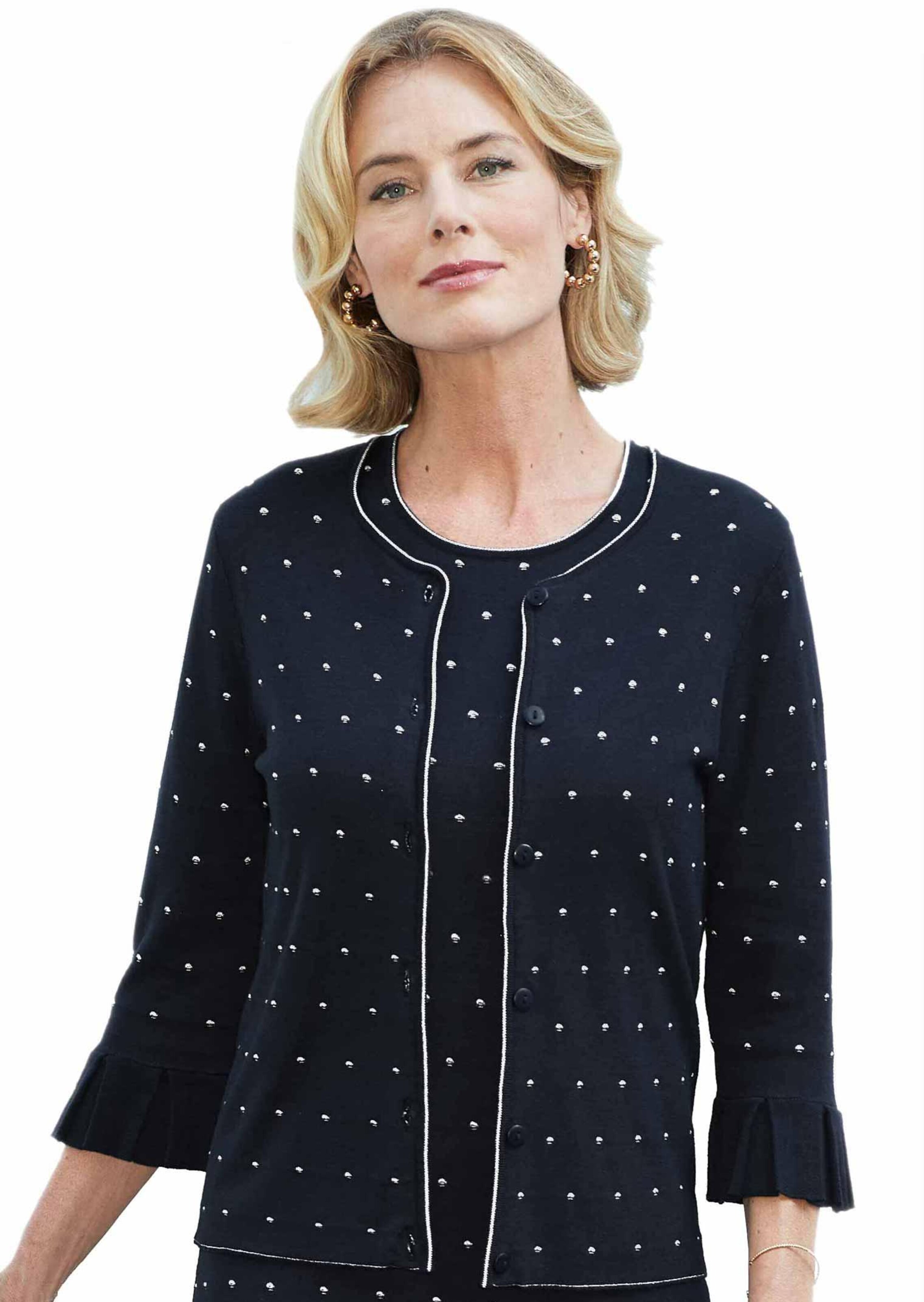 Bezaubernde Strickjacke mit Effektgarnen