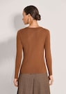 Gerippter Feinstrick-Pullover aus Schurwolle thumbnail 3