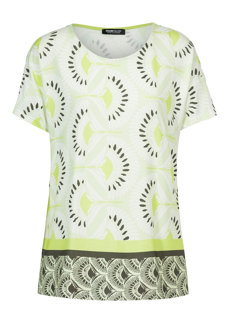 T-shirt en jersey avec encolure arrondie généreuse