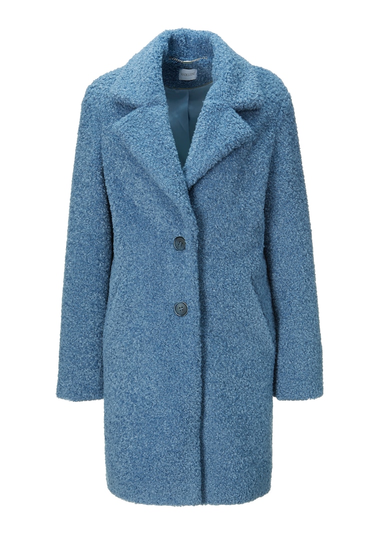 Webpelzmantel in kuscheliger Teddy-Optik