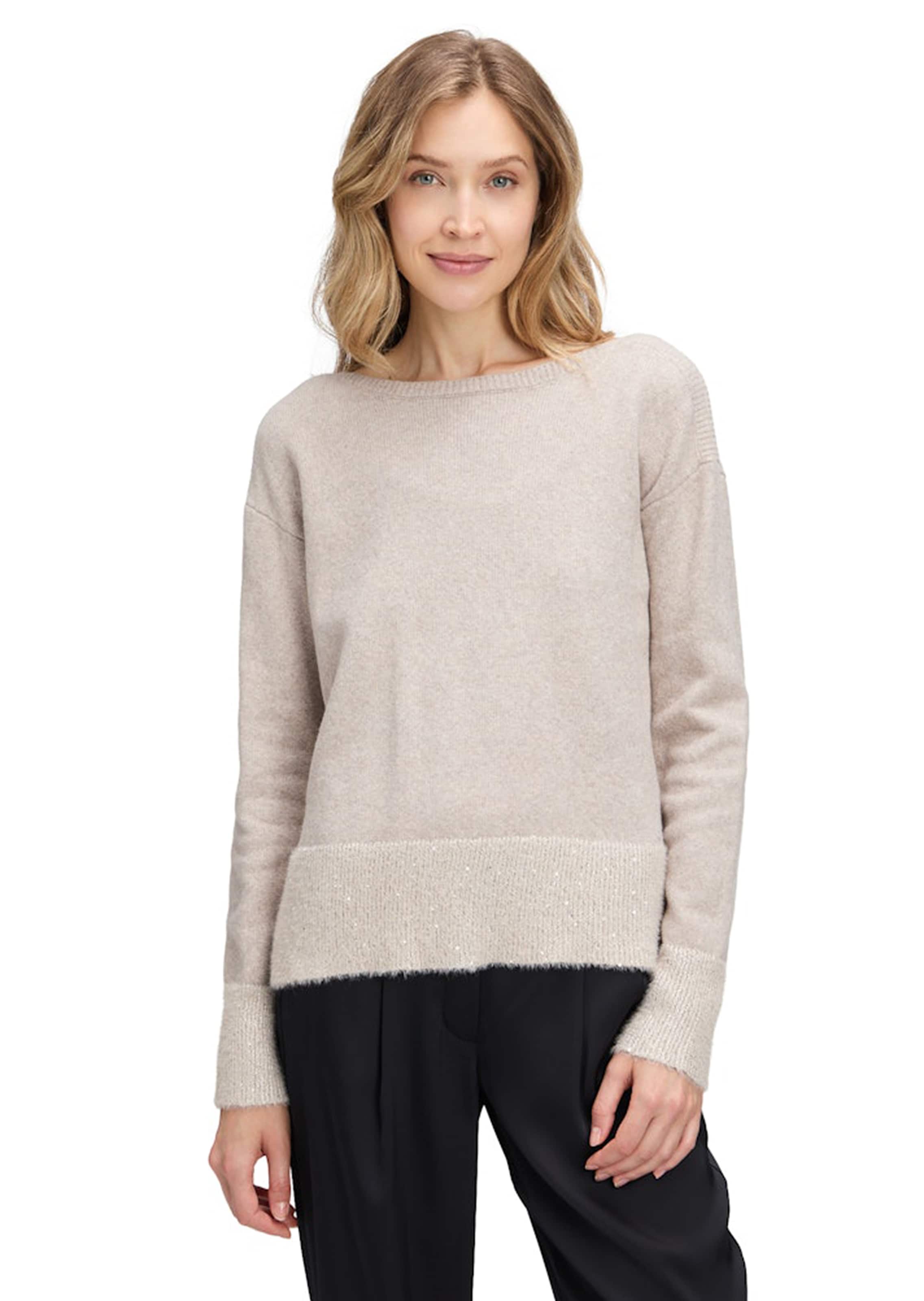 Zachte tricot pullover met pailletten