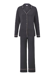 Zijdeachtig glanzende pyjama van modal thumbnail 4