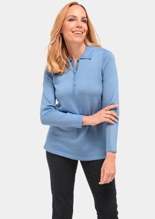 Unkomplizierter Pullover mit Polokragen thumbnail 5