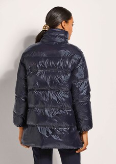 Quilted jacket with stand-up collar thumbnail 3