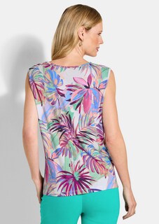 Jersey topje met palmenprint thumbnail 3